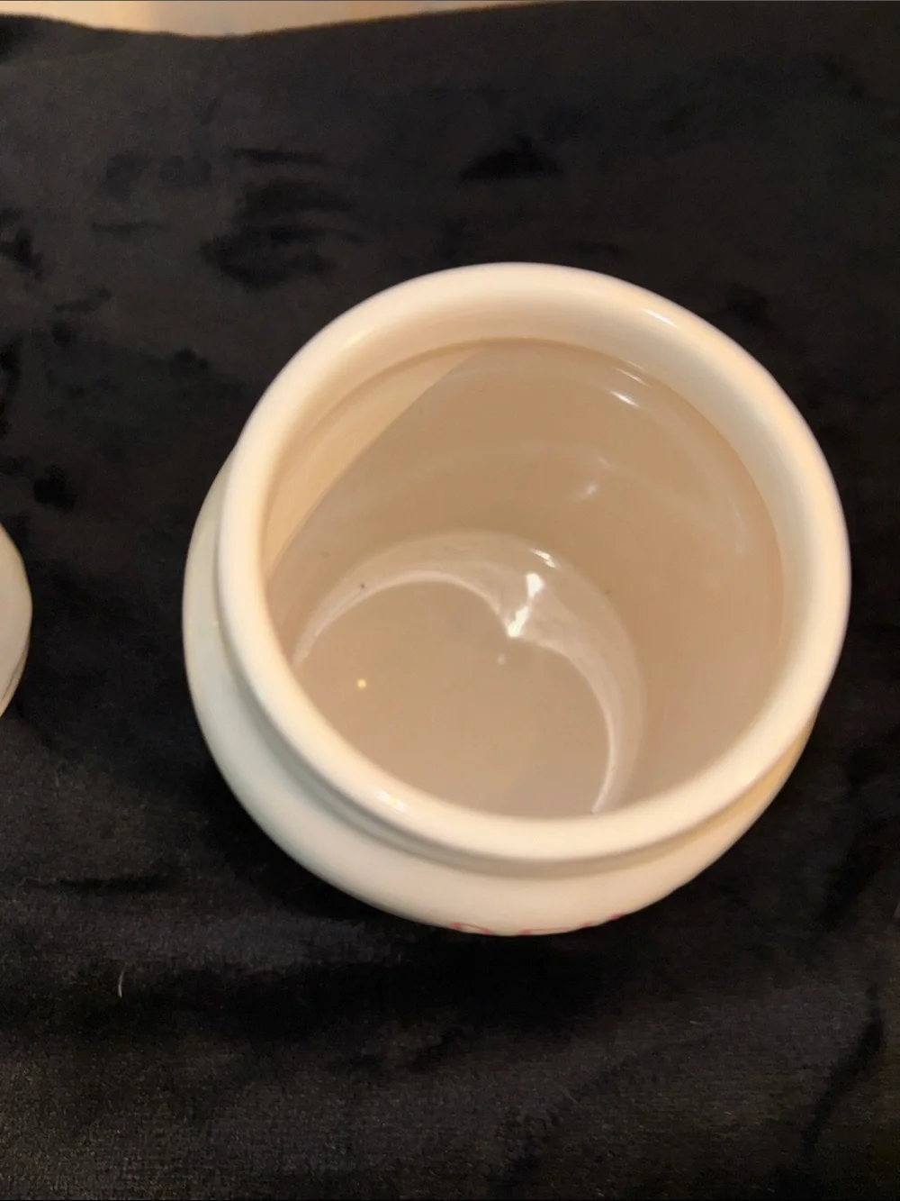 Rae Dunn White Reindeer Snacks Jar with Red Nose